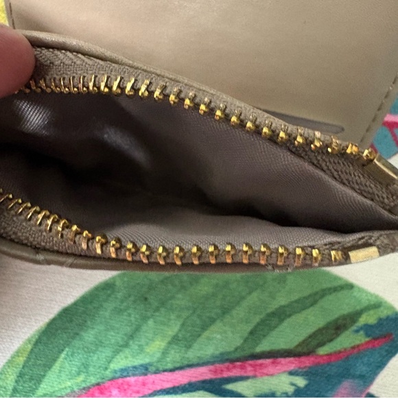 Badgley Mischka Taupe Quilted Wallet - Picture 7 of 8